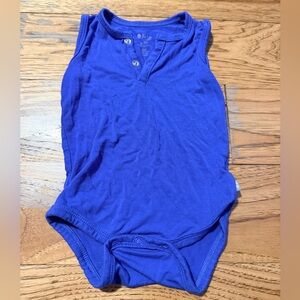 Kyte BABY Sleeveless Bodysuit In Indigo